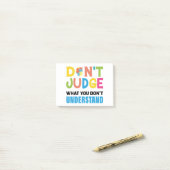 beurteilen, was Sie nicht verstehen Post-it Klebezettel (Auf Schreibtisch)