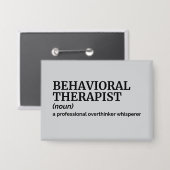Beurteilung des Verhaltenstherapeuten - Definition Button (Vorderseite/Rückseite)