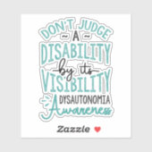 Beurteilung einer Behinderungsdysautonomie Aufkleber (Blatt)