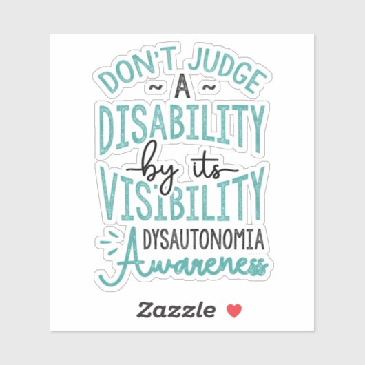 Beurteilung einer Behinderungsdysautonomie Aufkleber (Blatt)