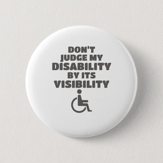 Beurteilung von Behinderung nicht durch ihr Sichtb Button (Vorderseite)