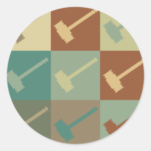 Beurteilung von Pop Art Runder Aufkleber