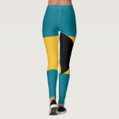 Beute der Bahamas-Flagge Leggings (Rückseite)