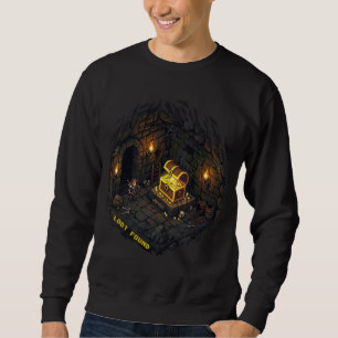 Beute Gefunden Fantasy-Dungeon-Pixel-Art-Design Sweatshirt