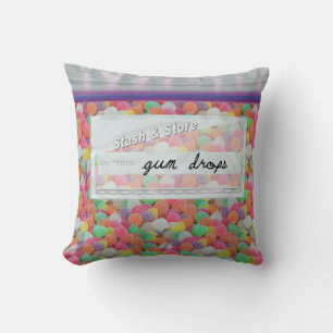 Beutel aus gummifarbenem Gumdrops dekoratives Kiss Kissen