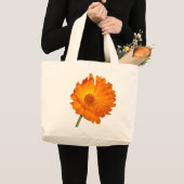 Beutel - Calendula auf Steppe Jumbo Stoffbeutel (Vorderseite (Produkt))
