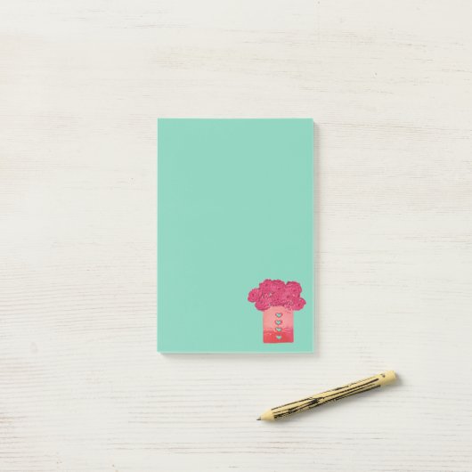 Beutel für Rose-II Post-it Klebezettel (Auf Schreibtisch)