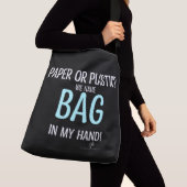 Beutel in der Hand. Sky Blue Pers. LG. Tragetasche Tragetaschen Mit Langen Trägern (Von Nahem)