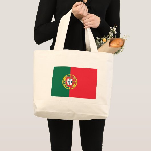 Beutel mit der Flagge Portugals Jumbo Stoffbeutel (Vorderseite (Produkt))