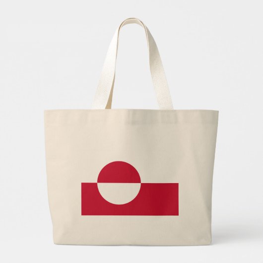 Beutel mit Flagge Grönlands Jumbo Stoffbeutel (Rückseite)