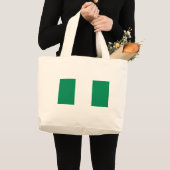 Beutel mit Flagge Nigerias Jumbo Stoffbeutel (Vorderseite (Produkt))