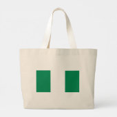 Beutel mit Flagge Nigerias Jumbo Stoffbeutel (Rückseite)