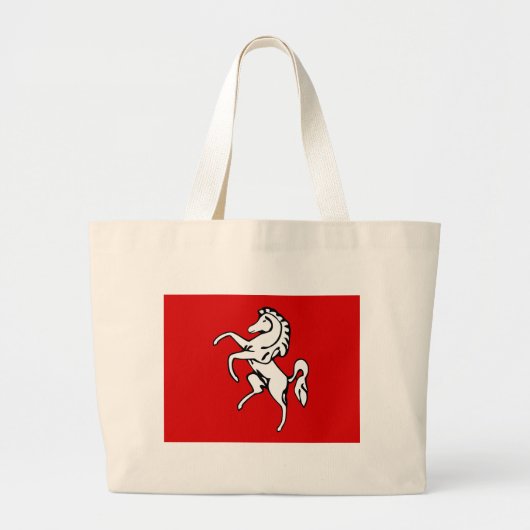 Beutel mit Flagge von Kent, England Jumbo Stoffbeutel (Vorne)