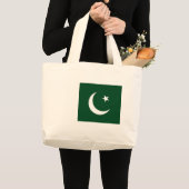 Beutel mit pakistanischer Flagge Jumbo Stoffbeutel (Vorderseite (Produkt))