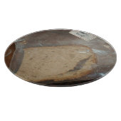 Beutel mit Scheibe Brot Schneidebrett (Ecke)