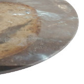 Beutel mit Scheibe Brot Schneidebrett (Ecke)