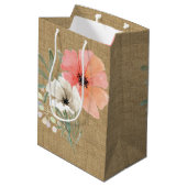 Beutel und Blume Geschenktasche Mittlere Geschenktüte (Rückseite Schrägansicht)