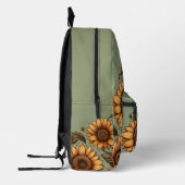 Beutel und Sonnenblumen Bedruckter Rucksack (Links)