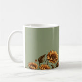 Beutel und Sonnenblumen Kaffeetasse (Links)
