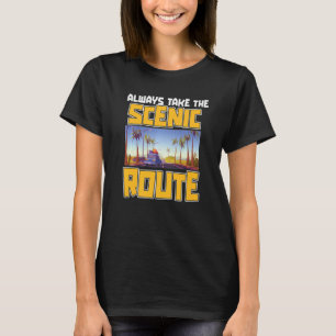 Beuteltaschen mit landschaftlicher Aussicht aus de T-Shirt