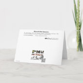 Beutiful Swans Anacortes Dankeschön Karte (Rückseite)