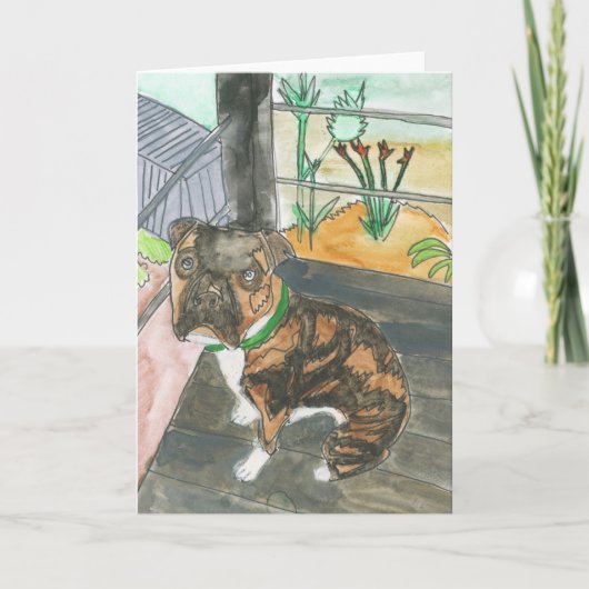 Bev the Pup Card Dankeskarte (Vorderseite)