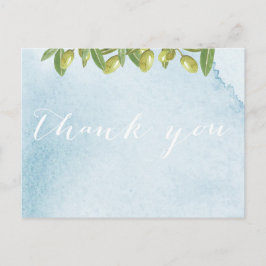 Bevenuti Italia Toskana Wedding Vielen Dank Postkarte