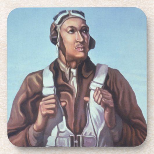 Beverag für Kampfpiloten von Black Men Getränkeuntersetzer (Vorderseite)