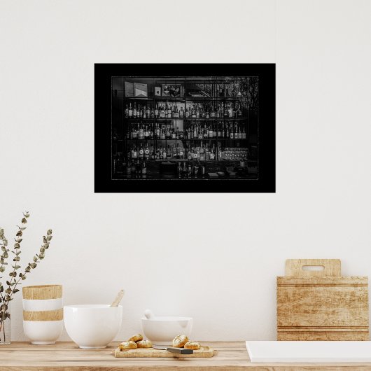 Beverages No 2 with Border Poster (Küche)