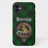 Beveridge Clan Abzeichen & Tartan Phone Case (Rückseite)