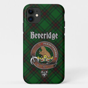 Beveridge Clan Abzeichen & Tartan Phone Case