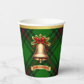 Beveridge Personalisiert Tartan Christmas Pappbecher (Vorderseite)