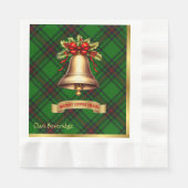 Beveridge Personalisiert Tartan Christmas Serviette (Vorderseite)