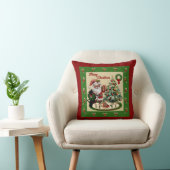 Beveridge Scottie & Santa Christmas Kissen (Stuhl )