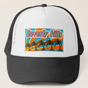 Beverly Hills 5 Palm Trees Hat Truckerkappe