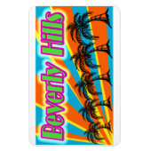 Beverly Hills 5 Palm Trees Magnet (Vertikal)