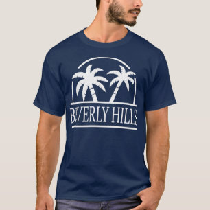 Beverly Hills California Palm Trees Graphic T-Shirt