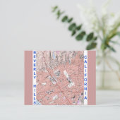 Beverly Hills California Physical Map 1995 Postkarte (Stehend Vorderseite)