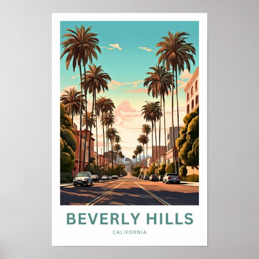 Beverly Hills California Travel Print Poster (Vorne)