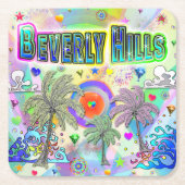 Beverly Hills Deep Dream Untersetzer (Vorderseite)