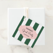 Beverly Hills Green & Pink Grad Party Geschenkanhänger (Beispiel)