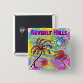 Beverly Hills Happy and Hope Button (Vorne & Hinten)