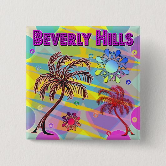 Beverly Hills Happy and Hope Button (Vorderseite)