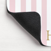 Beverly Hills Hotel Pink Stripe Mousepad (Ecke)
