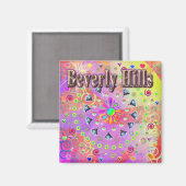 Beverly Hills Lucky Golden Magnet (Vorderseite/Rückseite)