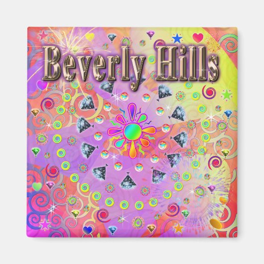 Beverly Hills Lucky Golden Magnet (Vorne)