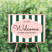 Beverly Hills Pink & Green Abschluss Willkommen Poster