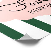 Beverly Hills Pink+Green Brautparty Gefälligkeitsz Poster (Ecke)