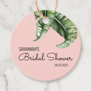 Beverly Hills Pink & Green Brautparty Geschenkanhänger