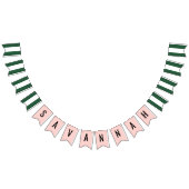 Beverly Hills Pink & Green Party Honorea Wimpelkette (Alle)